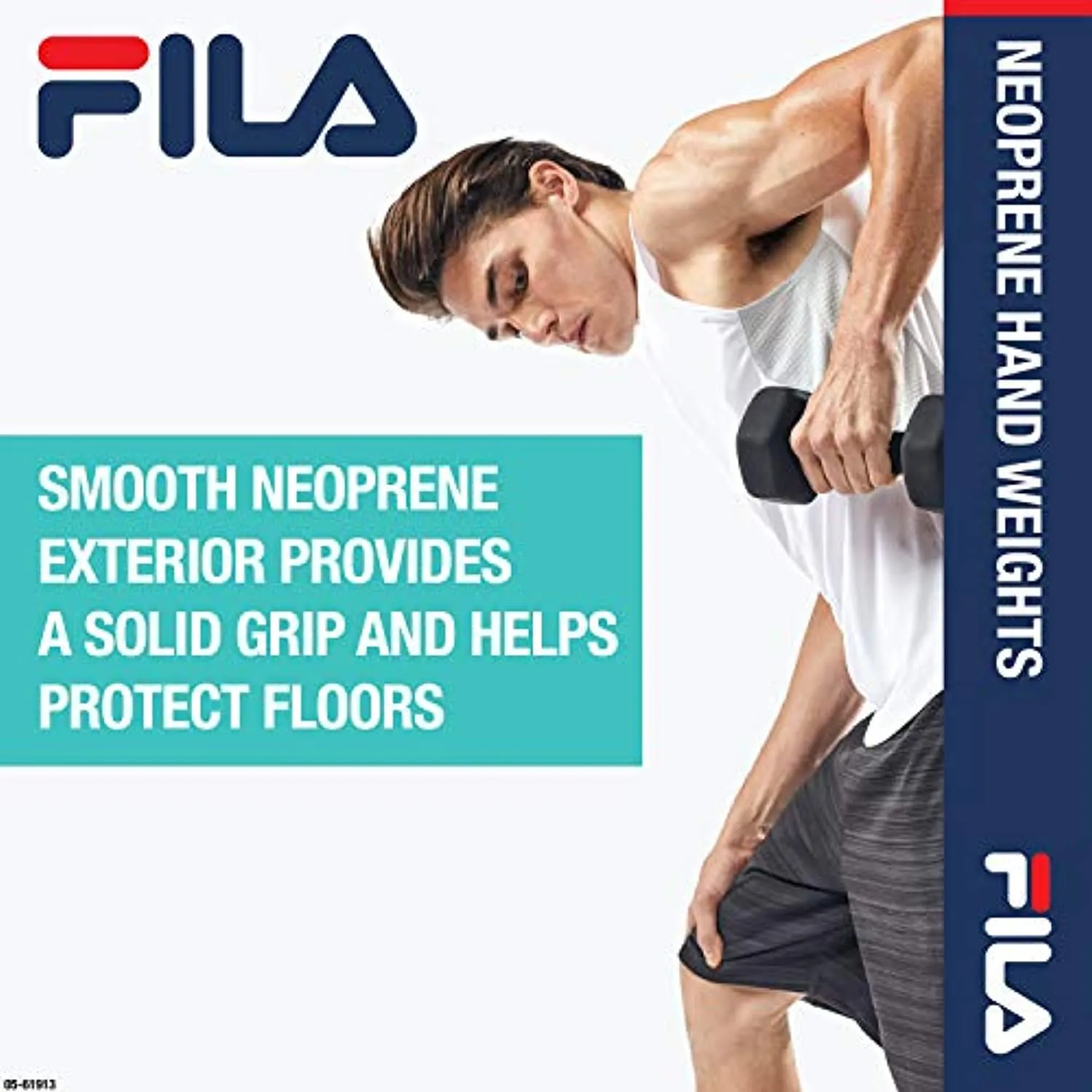FILA Accessories Hand Weights for Women & Men - Neoprene Covered Dumbbell for Workout, Exercise & Fitness (Sold as Singles in 2 lb, 3, 5, 8, 10, 12, 15 Pounds)