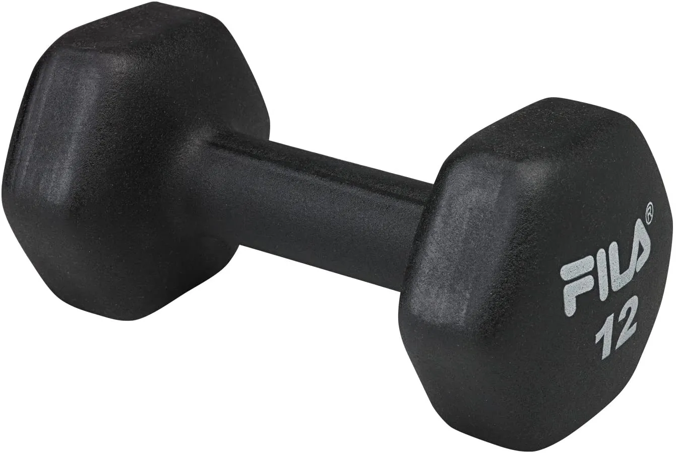 FILA Accessories Hand Weights for Women & Men - Neoprene Covered Dumbbell for Workout, Exercise & Fitness (Sold as Singles in 2 lb, 3, 5, 8, 10, 12, 15 Pounds)