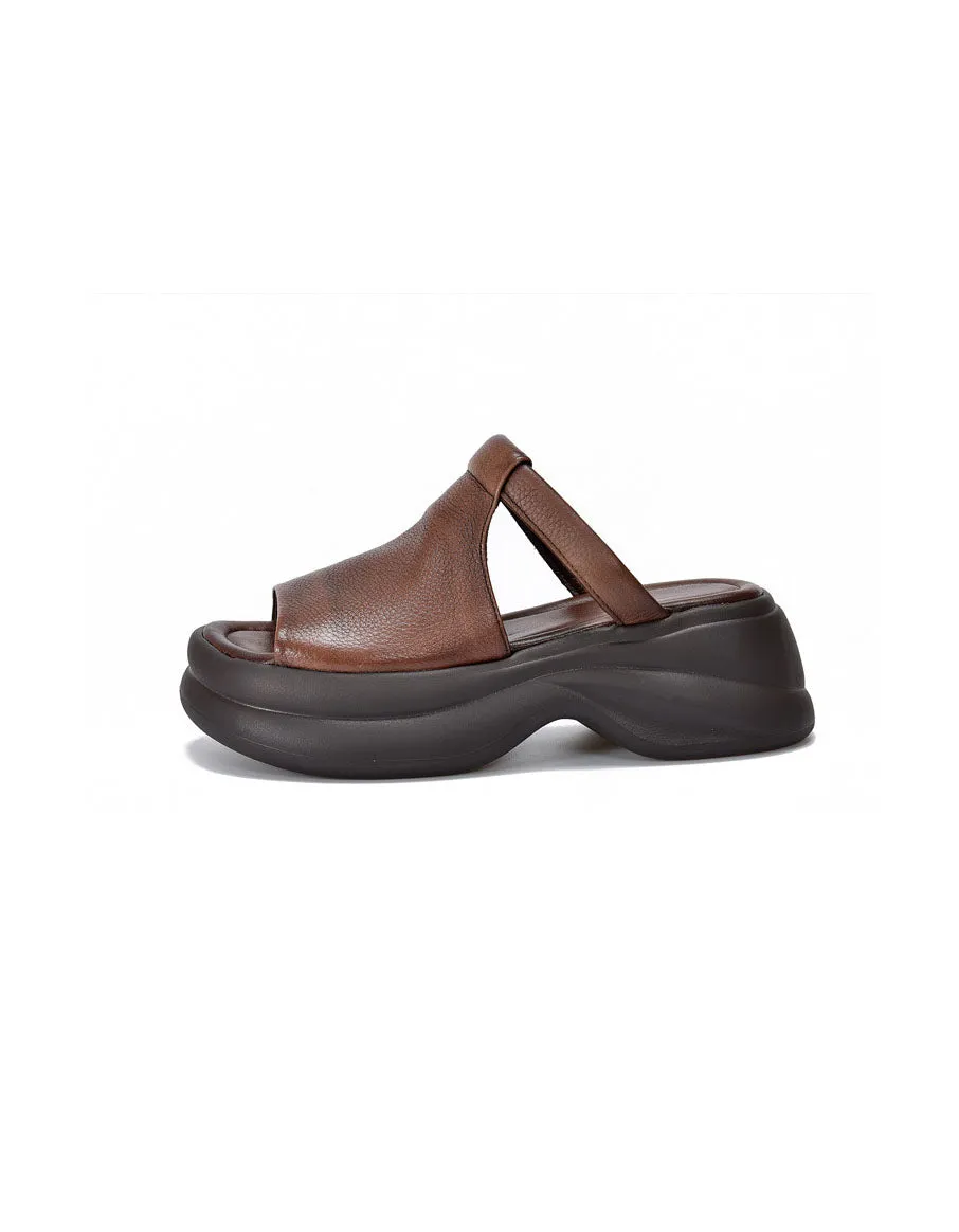 Fish Toe Comfortable Soles Platform Sandals Slippers