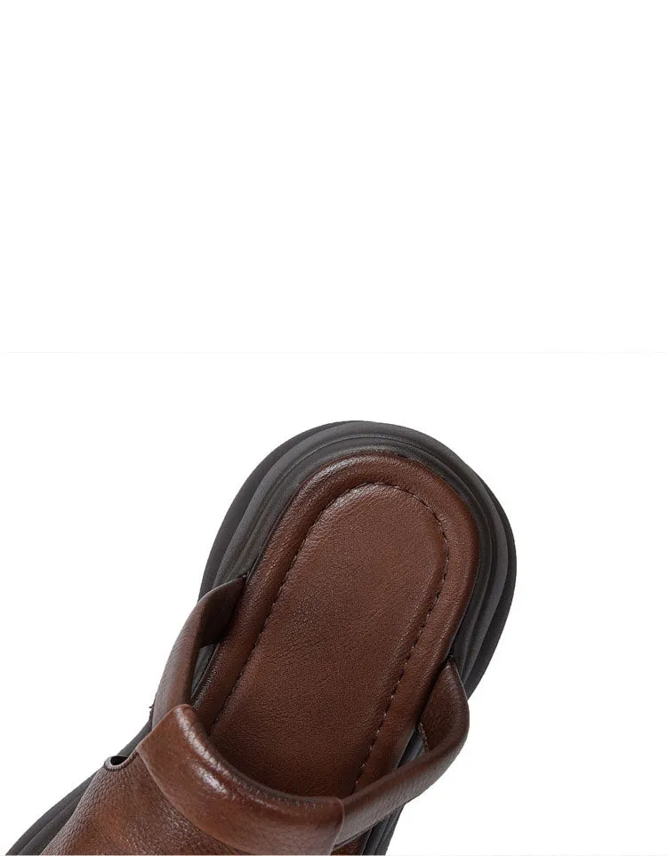 Fish Toe Comfortable Soles Platform Sandals Slippers