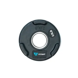 Fitway Olympic Rubber Grip Plate - 2.5lb