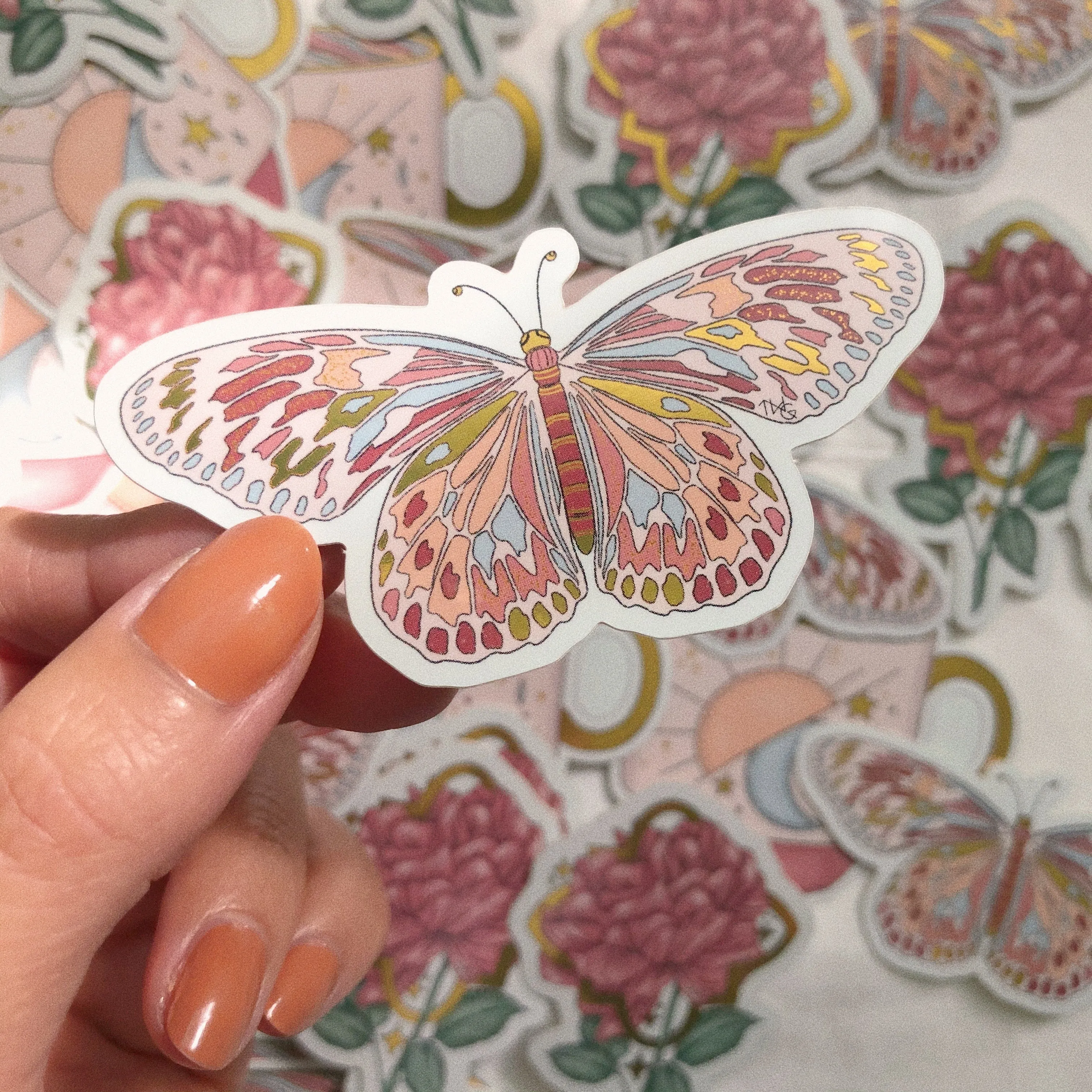 Flutter - Die Cut Sticker