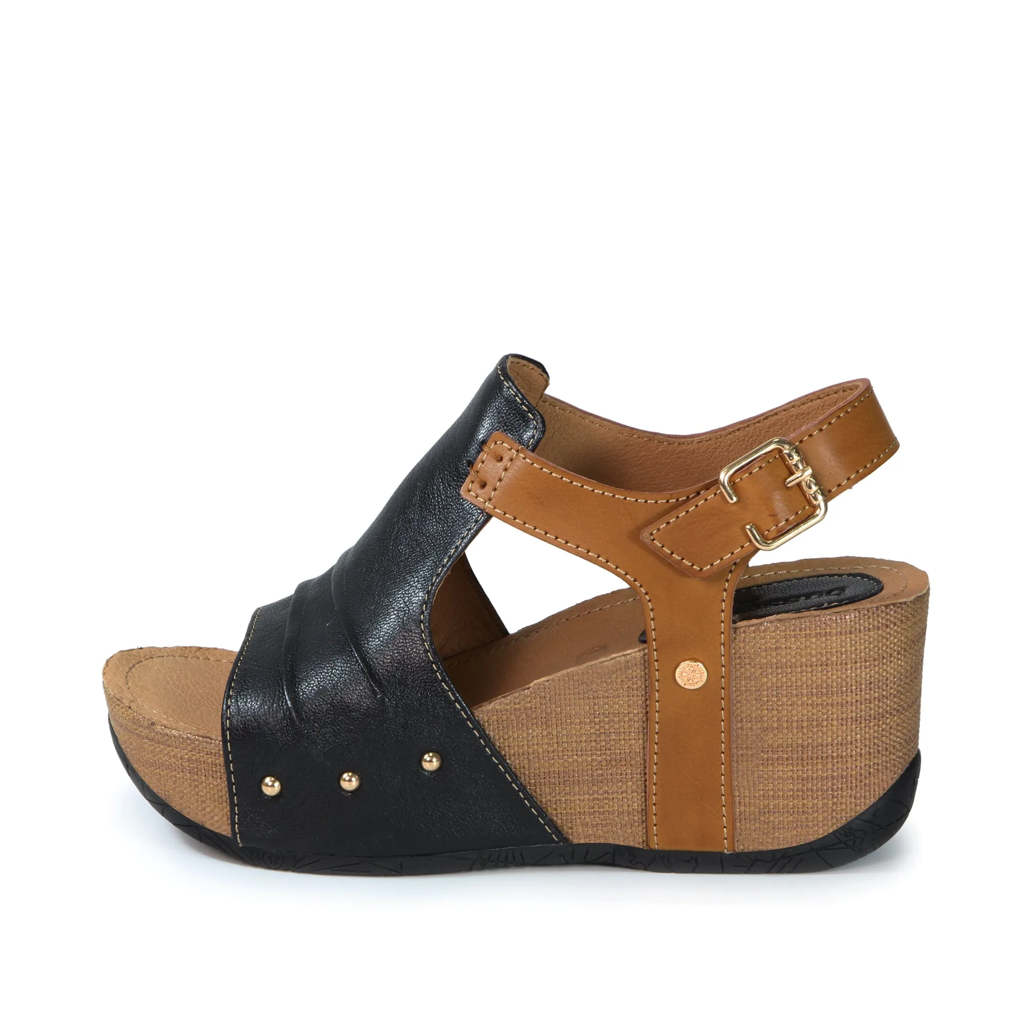 Formentera Glove Wedge Sandals (Nero)