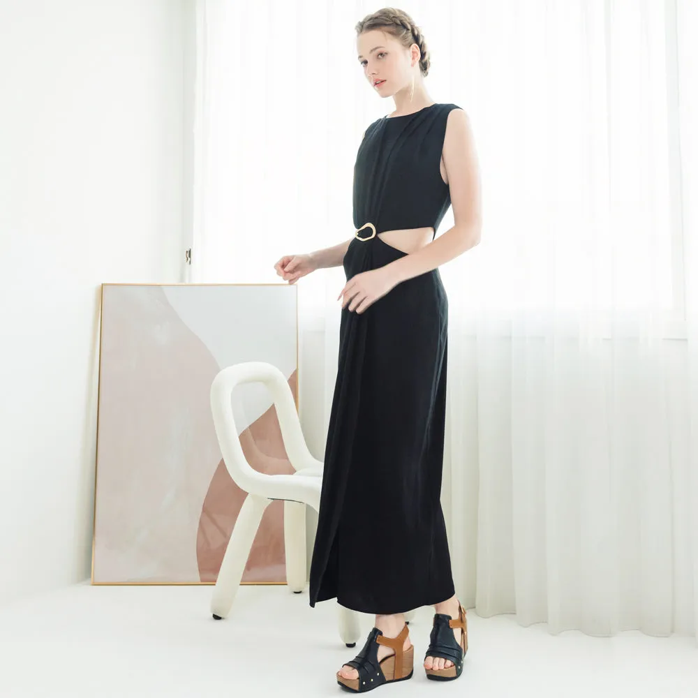 Formentera Glove Wedge Sandals (Nero)