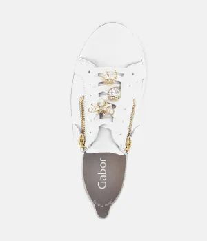 Gabor Sporty Luxe White Sneaker