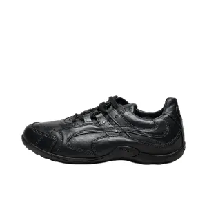 Geox Respira Sport Shoes Leather Black Colour For Men