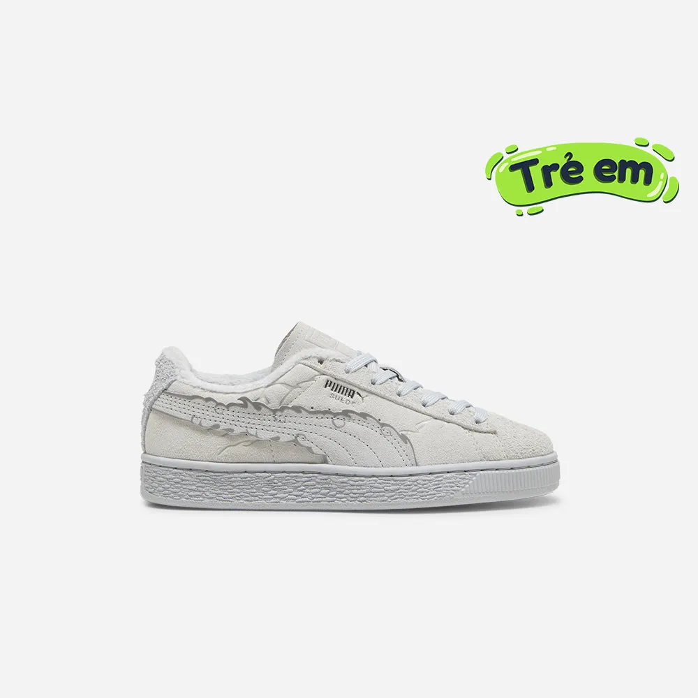 Giày Thể Thao Trẻ Em Puma Suede 3 One Piece Junior Feather Platin - Xám