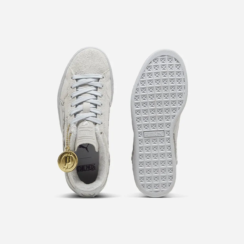 Giày Thể Thao Trẻ Em Puma Suede 3 One Piece Junior Feather Platin - Xám