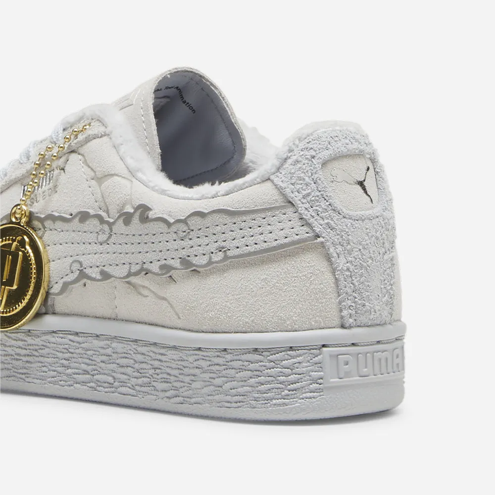 Giày Thể Thao Trẻ Em Puma Suede 3 One Piece Junior Feather Platin - Xám