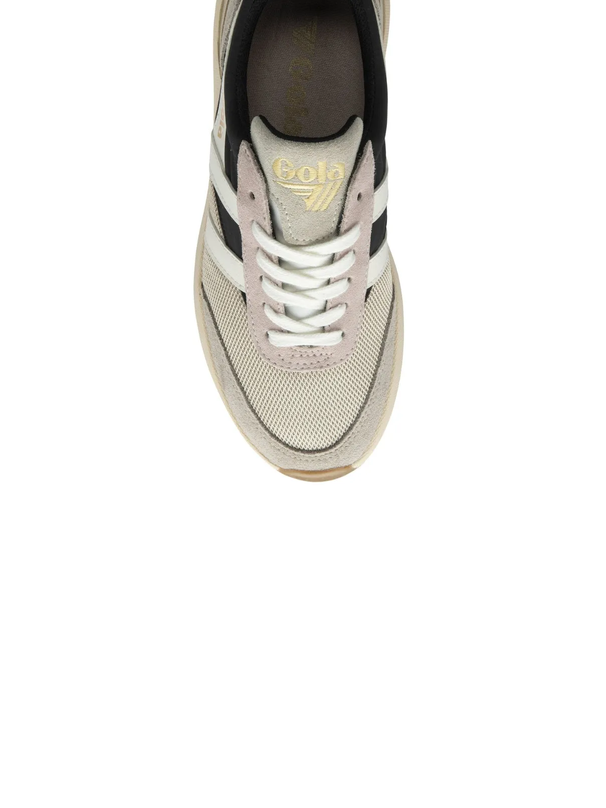 Gola Raven Sneaker in Wheat/Black/Feather Gray