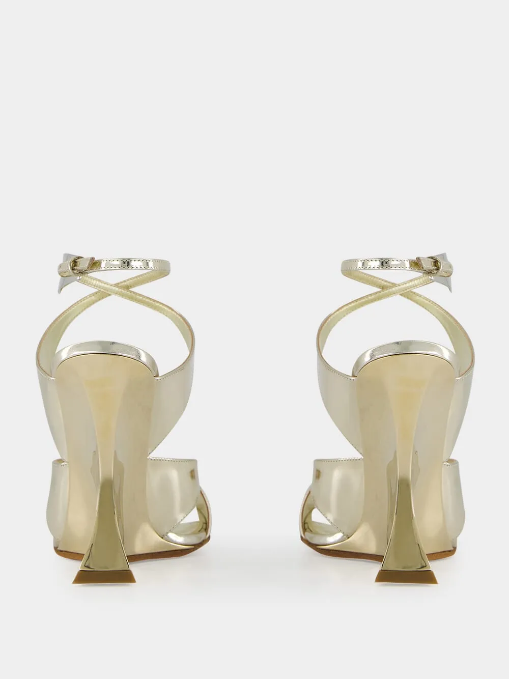 Gold Laila Gold Wedge Sandals