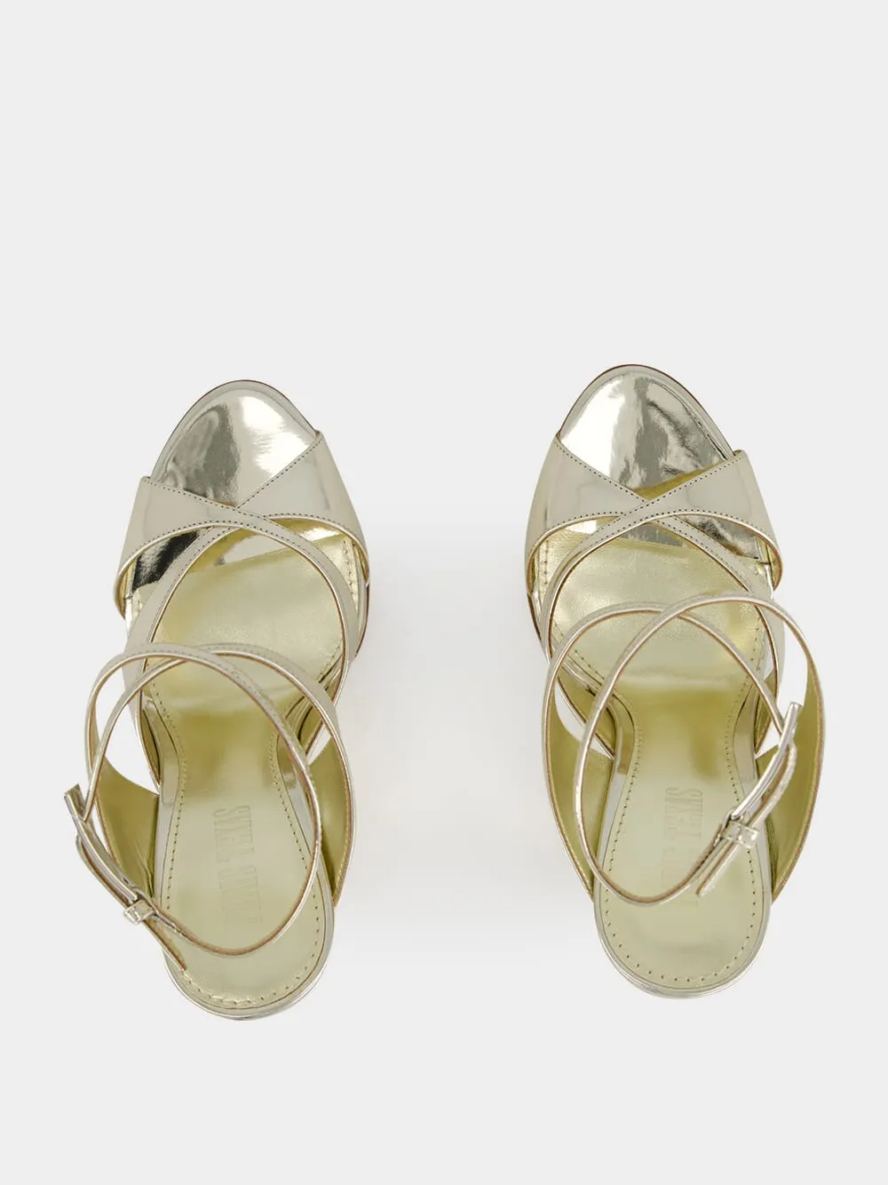 Gold Laila Gold Wedge Sandals