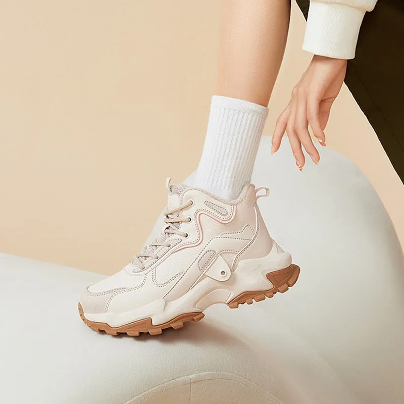Golden autumn women's shoes outdoor winter sports shoes women's anti-skid wear-resistant walking shoes