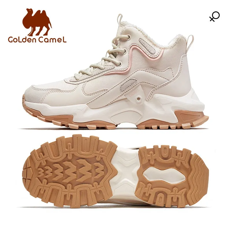 Golden autumn women's shoes outdoor winter sports shoes women's anti-skid wear-resistant walking shoes