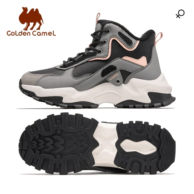 Golden autumn women's shoes outdoor winter sports shoes women's anti-skid wear-resistant walking shoes