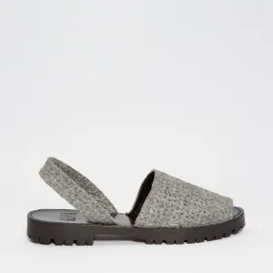 GOYA Gris Woven Felt Sandals