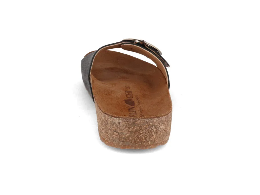 HAFLINGER Slide Sandals Round Buckle Gina