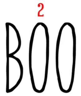 Halloween Vinyl Decal - Boo!