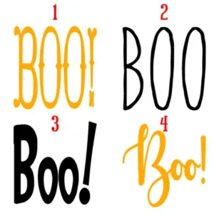Halloween Vinyl Decal - Boo!