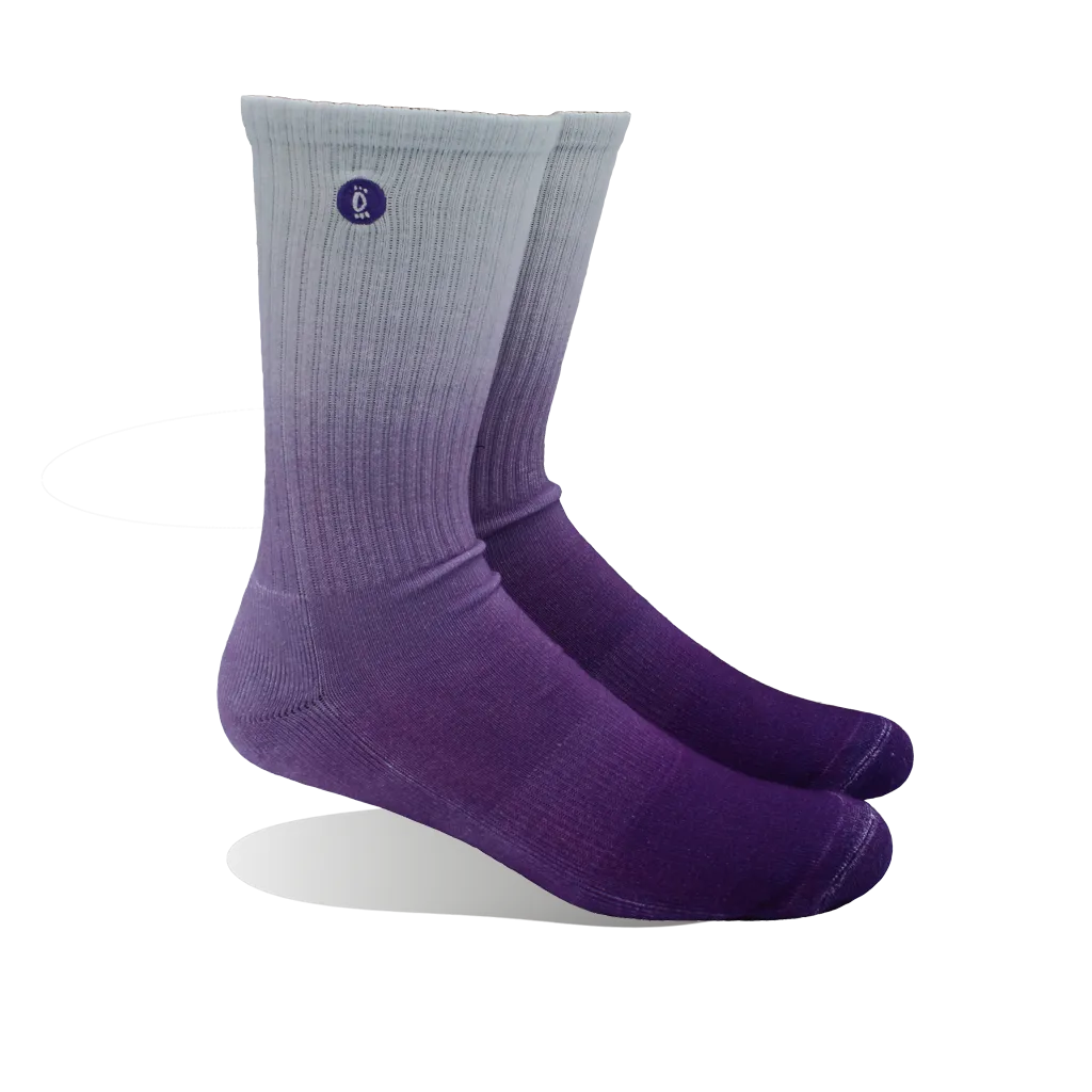 Halo Blue / Purple / Pink Fade Training Crew Socks 3 Pack