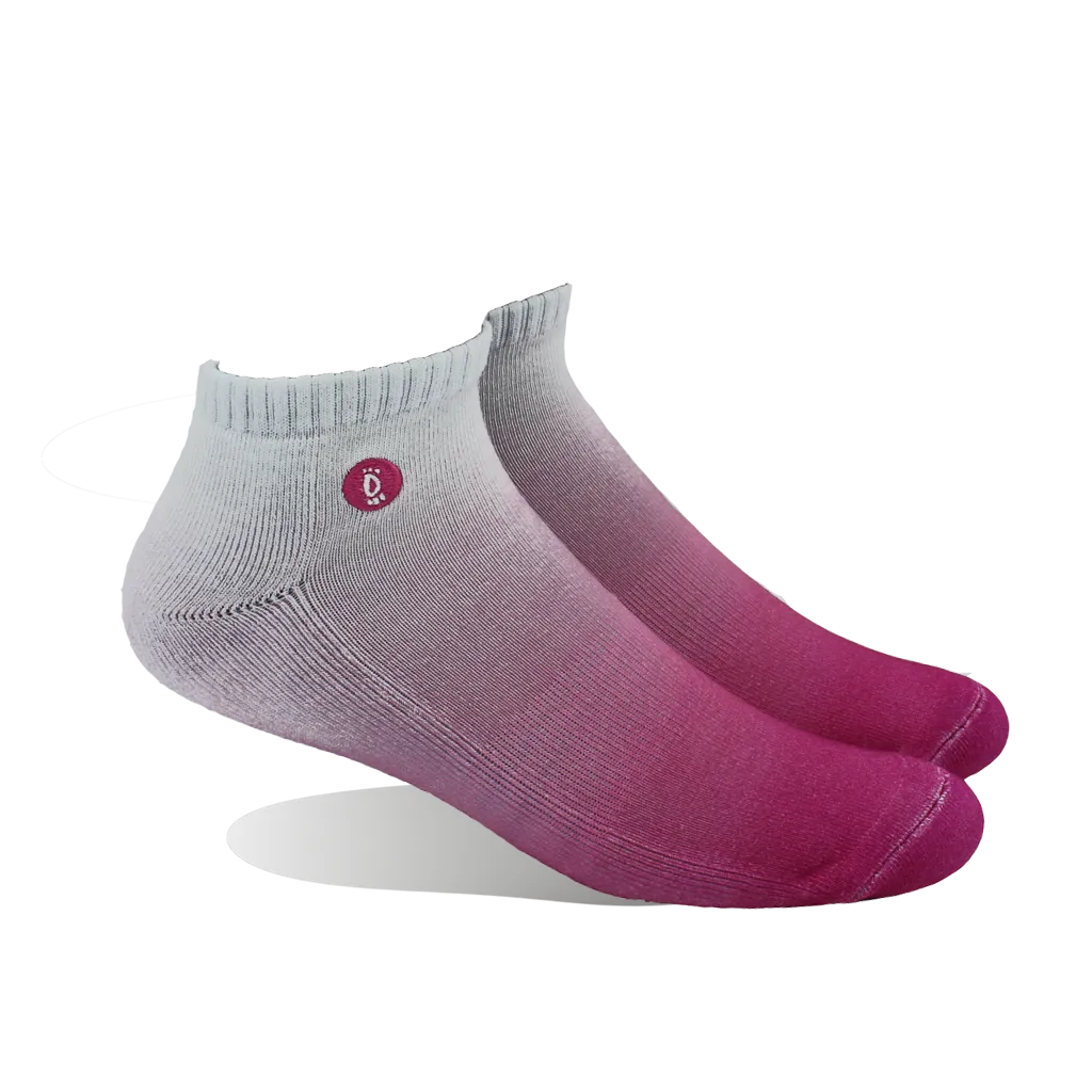 Halo Pink Fade Training Ankle Socks