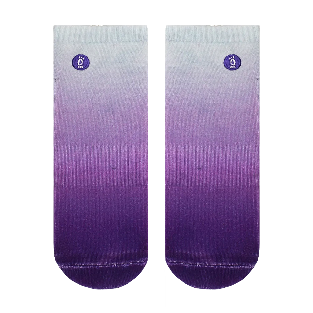Halo Purple Fade Training Ankle Socks