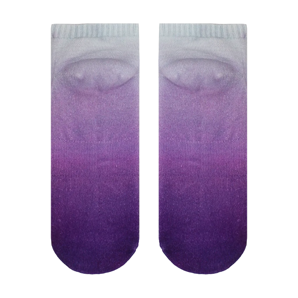 Halo Purple Fade Training Ankle Socks