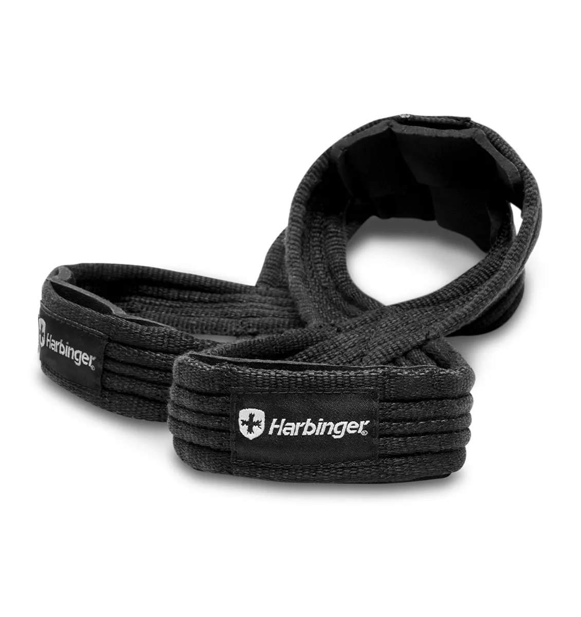 Harbinger Figure-8 Padded Lifting Straps - Black