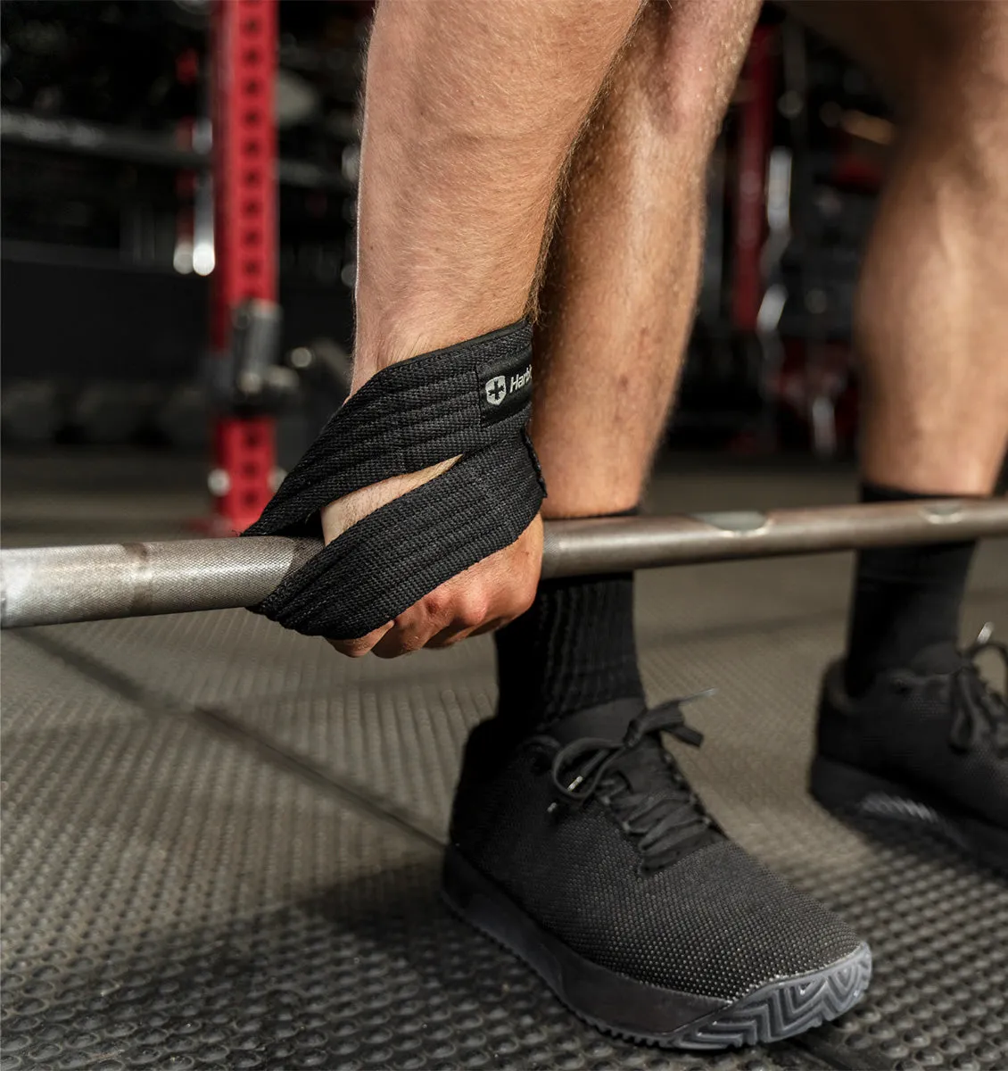 Harbinger Figure-8 Padded Lifting Straps - Black