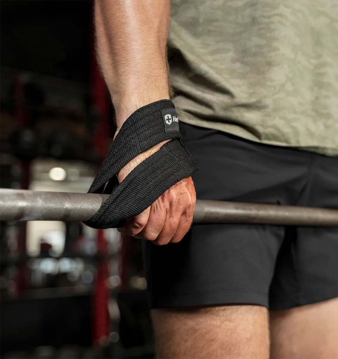 Harbinger Figure-8 Padded Lifting Straps - Black