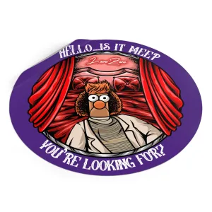 Hello Meeper Round Vinyl Sticker