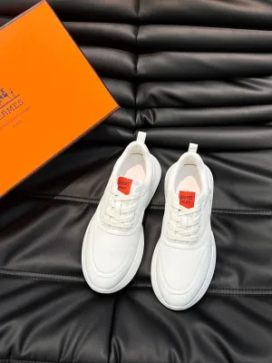 HERMES | Low-Top White Sneakers