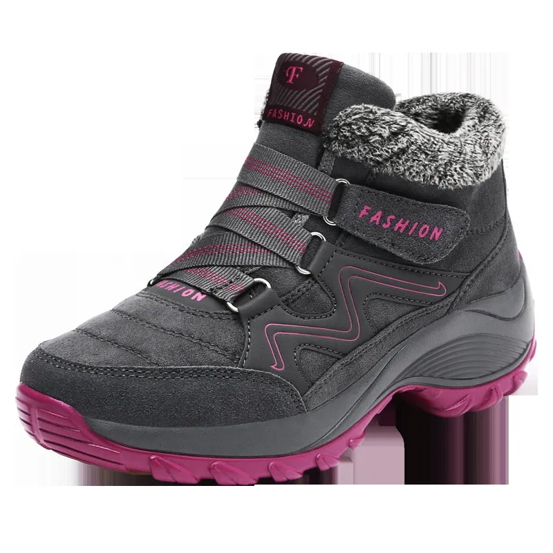 Hiking Shoes For Women Real Leather Non-Slip Outdoor Hiking Boots