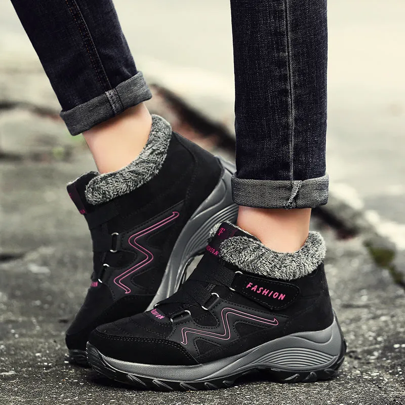 Hiking Shoes For Women Real Leather Non-Slip Outdoor Hiking Boots