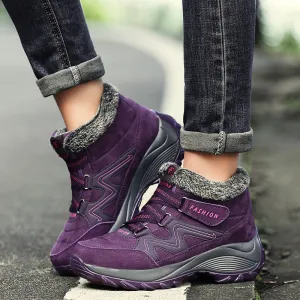 Hiking Shoes For Women Real Leather Non-Slip Outdoor Hiking Boots