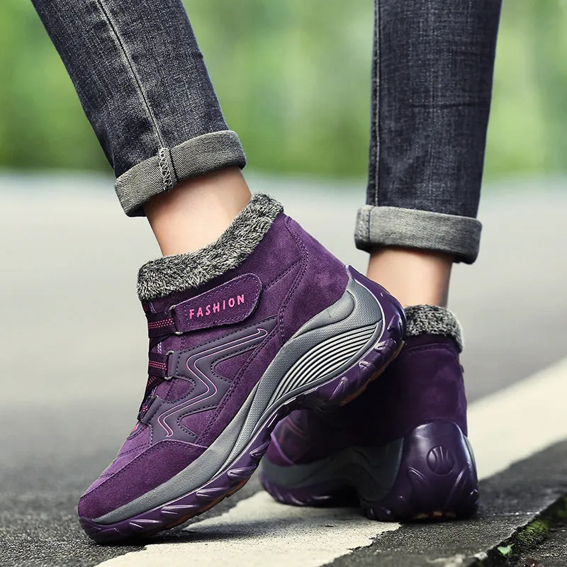 Hiking Shoes For Women Real Leather Non-Slip Outdoor Hiking Boots
