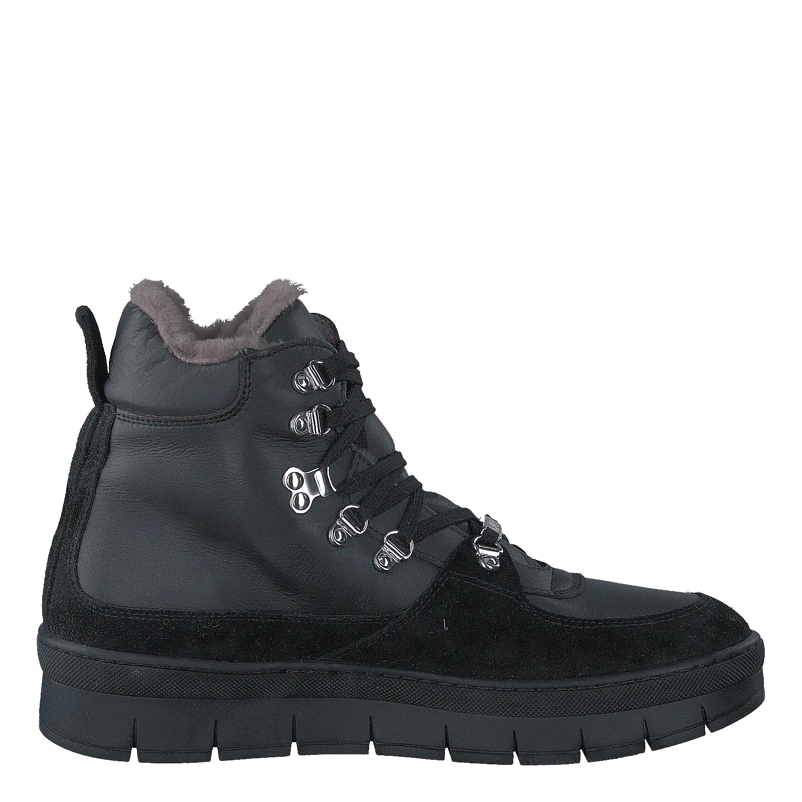 Hilda Black Sole Velour/Softy Nero