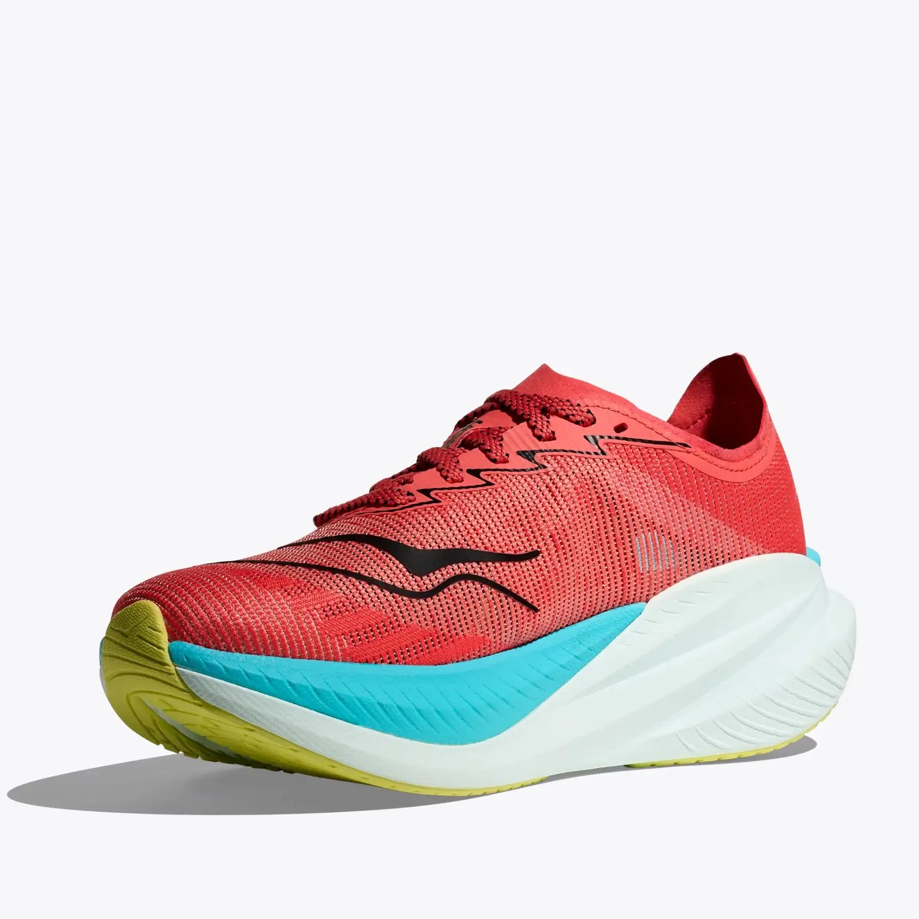 Hoka Men's Mach X 2 Running Shoes Grapefruit / Electric Coral