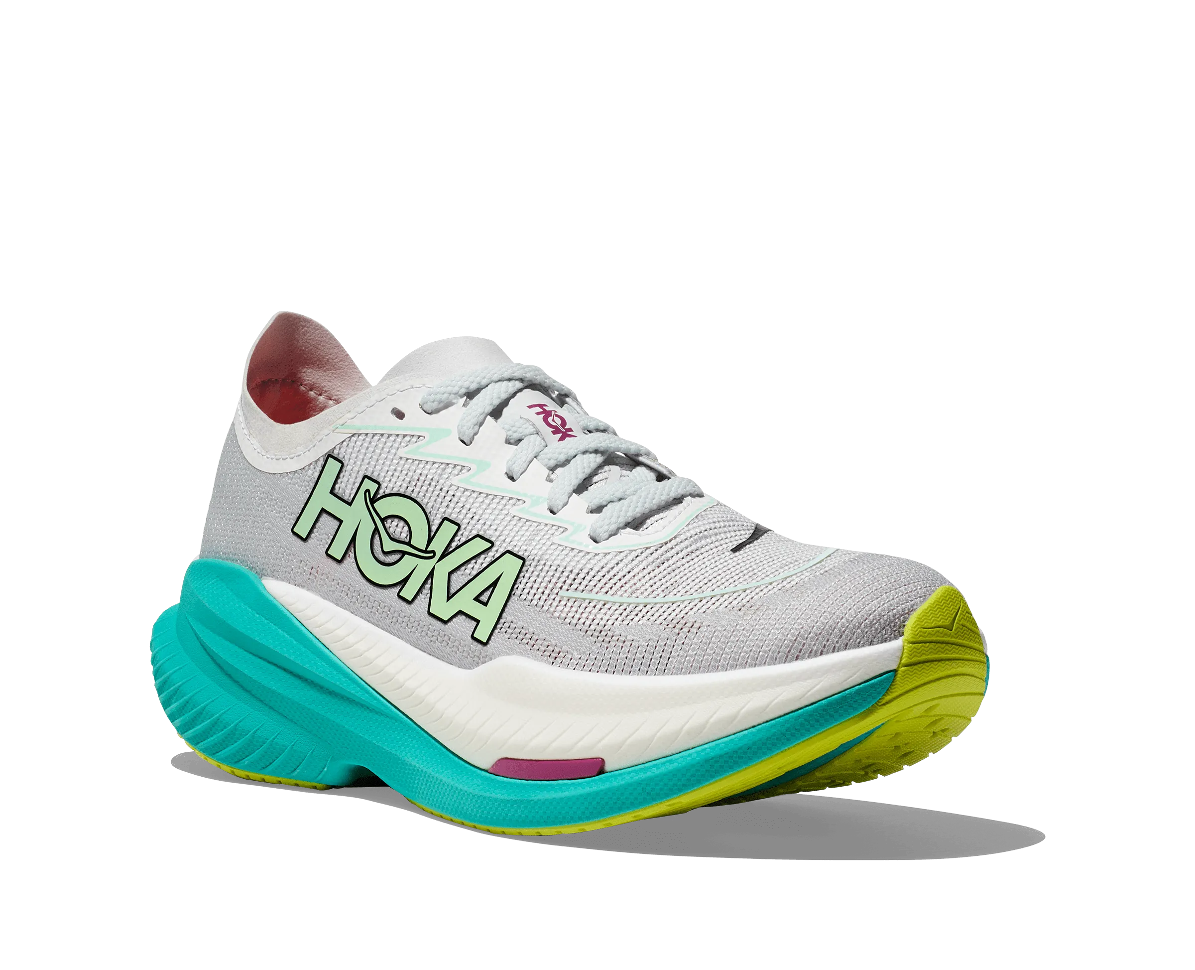 HOKA Women Mach X 2 - Frost / Electric Aqua