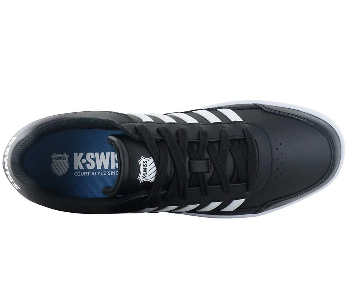 K-Swiss Court Chasseur - Herren Sneakers Schuhe Leder Schwarz 06042-009-M