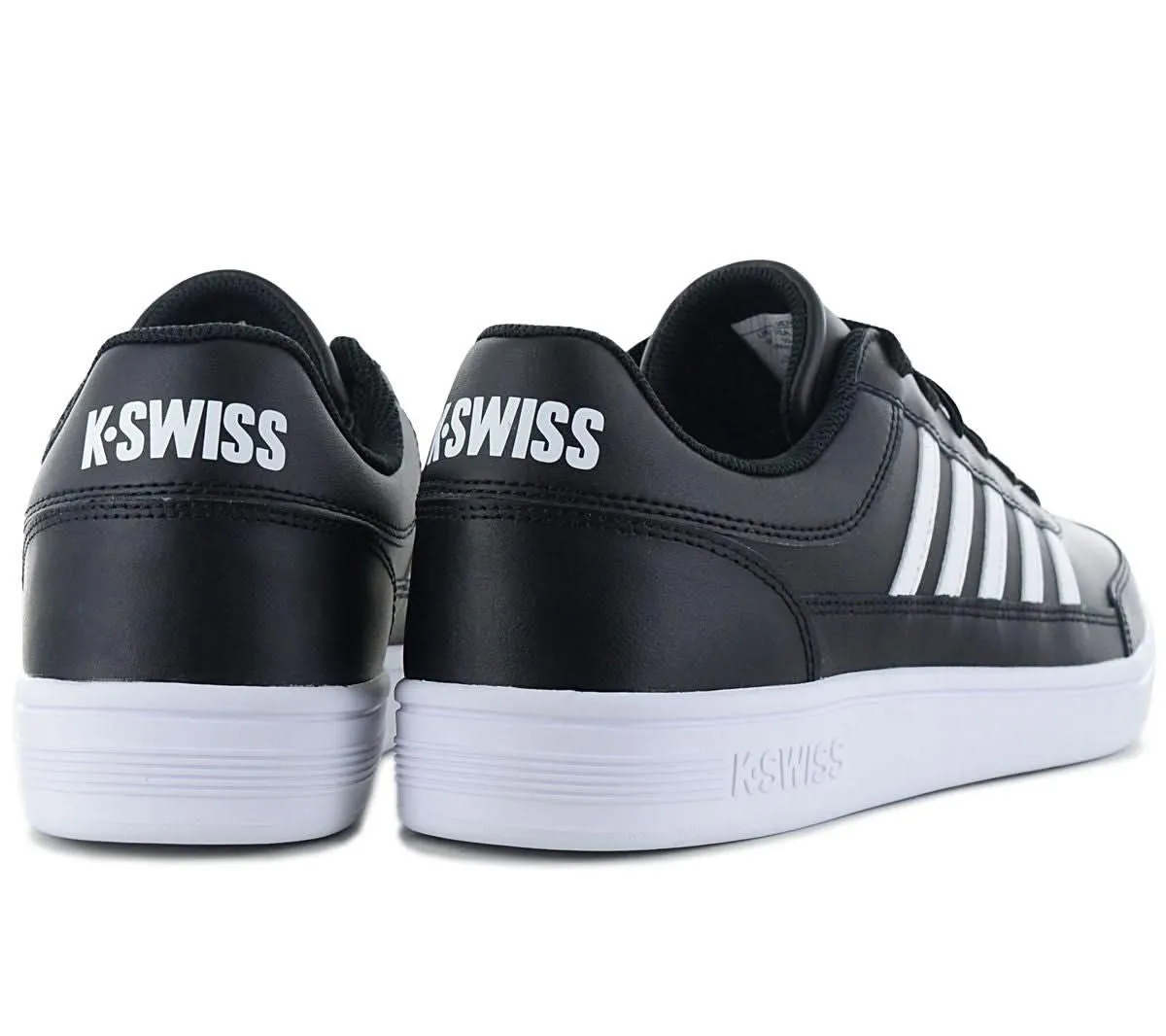K-Swiss Court Chasseur - Herren Sneakers Schuhe Leder Schwarz 06042-009-M