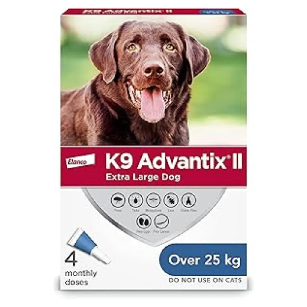 K9 Advantix II Flea, Tick & Mosquito Prevention for Extra Large Dogs Over 55-lbs