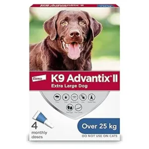 K9 Advantix II Flea, Tick & Mosquito Prevention for Extra Large Dogs Over 55-lbs