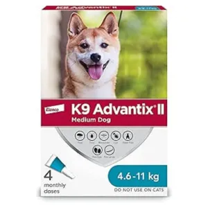 K9 Advantix II Flea, Tick & Mosquito Prevention for Medium Dogs 11-20 lbs