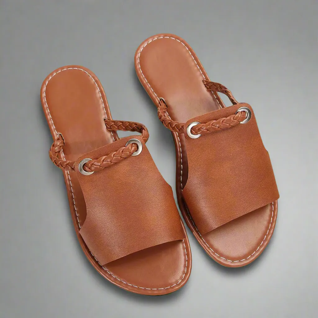 Katelina | Handmade Flat Sandals Made from Premium Material
