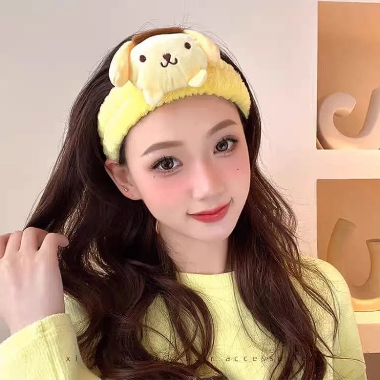 Kawaii Spa Makeup Face Wash Plush Headband