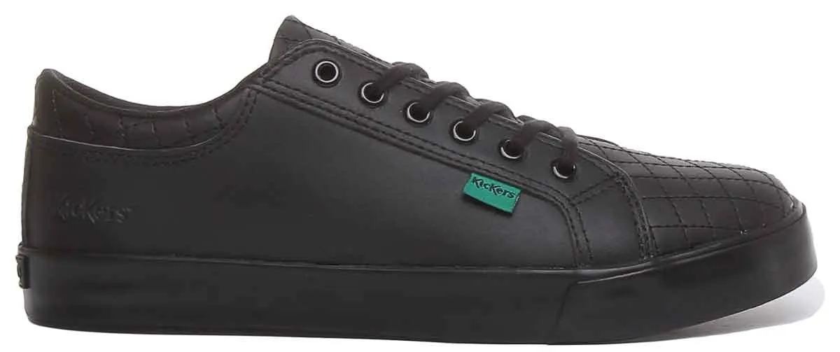 Kickers Tovni Y Quilt In Black Teen Size 3 - 6