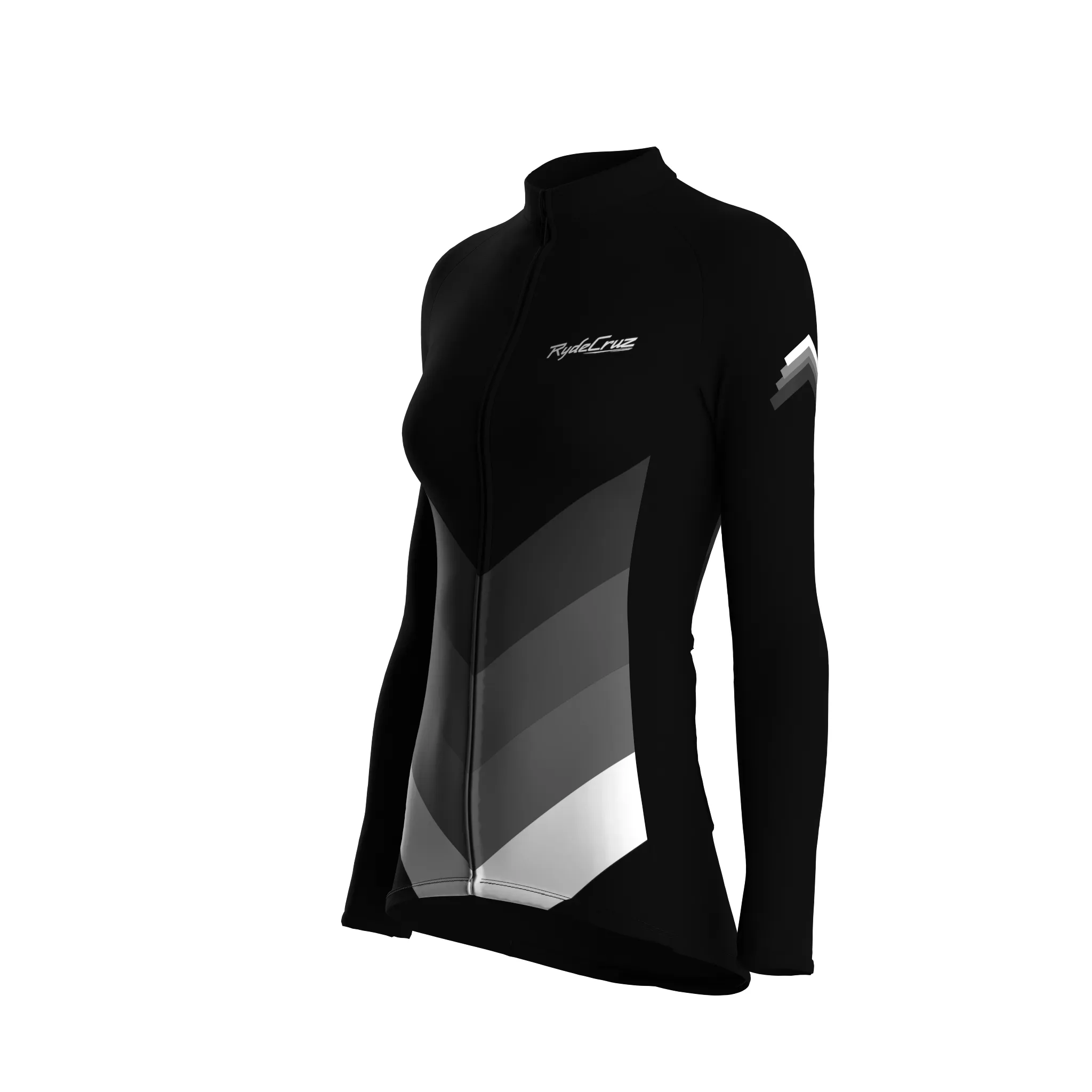 Kinetic Flow | Black Female Long Sleeves Jersey