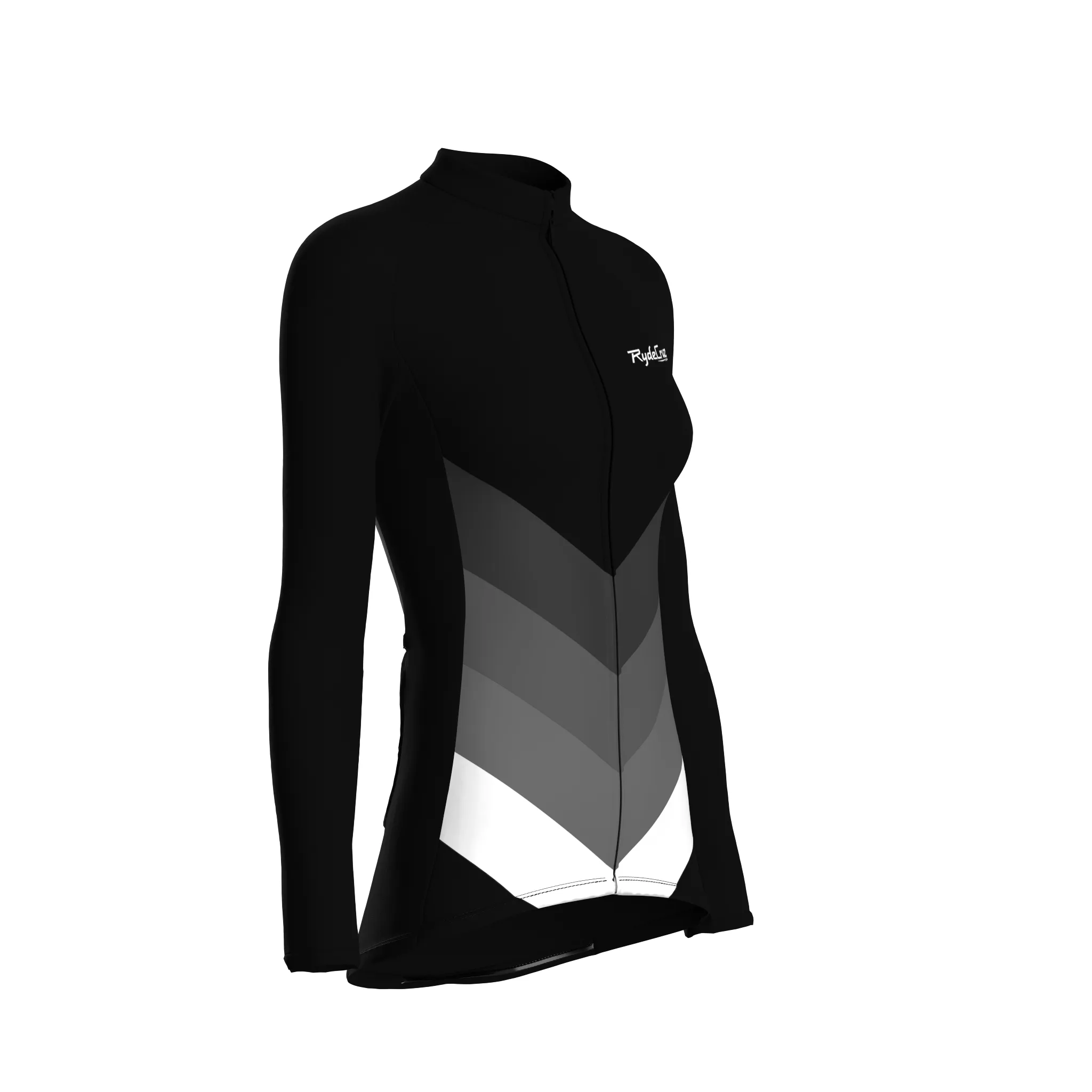 Kinetic Flow | Black Female Long Sleeves Jersey