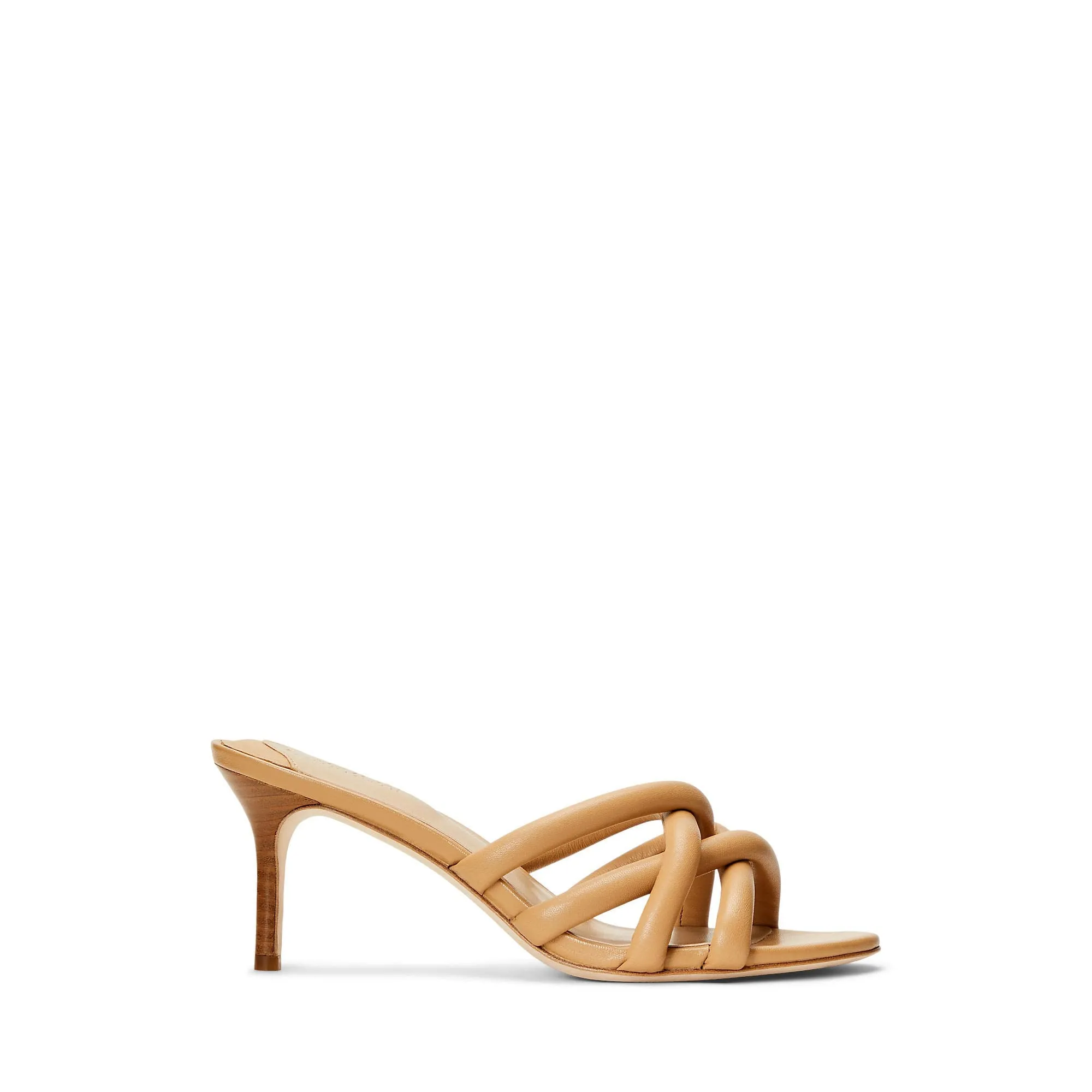 Lauren Ralph Lauren Women's Liliana Nappa Leather Sandal, Modern Gold, 10
